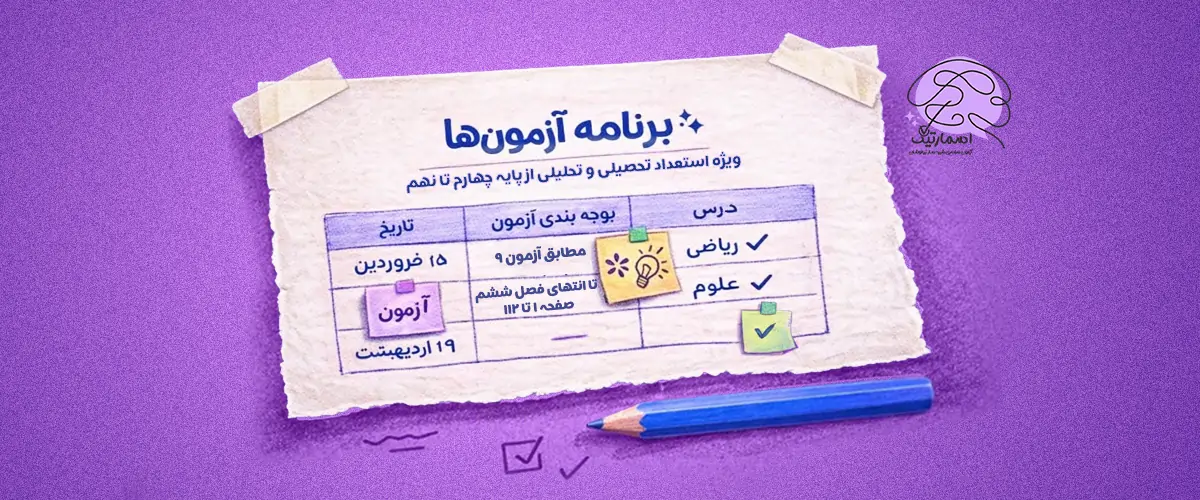 برنامه آزمون ها
